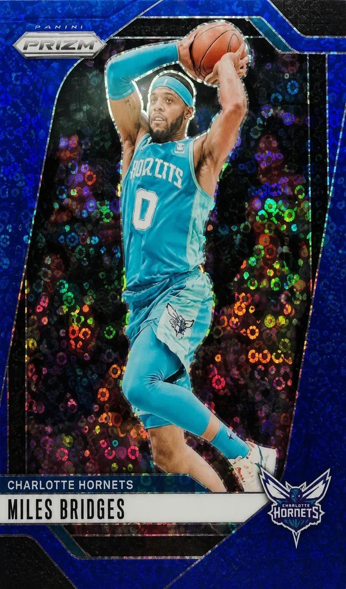 2024 Panini Prizm Basketball Fast Break Blue Miles Bridges #43