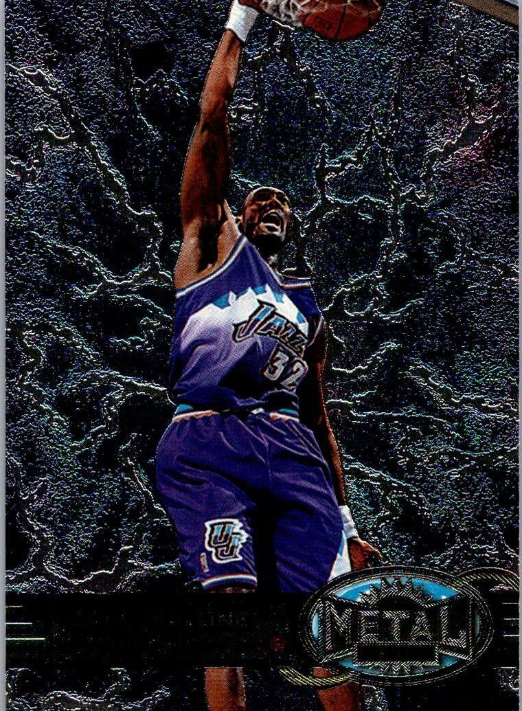 1997 Metal Universe Basketball Karl Malone #97 PSA 9