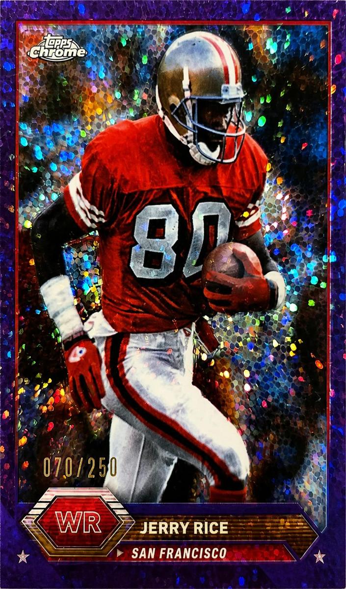 2023 Topps Composite Football Purple Refractor Jerry Rice #17