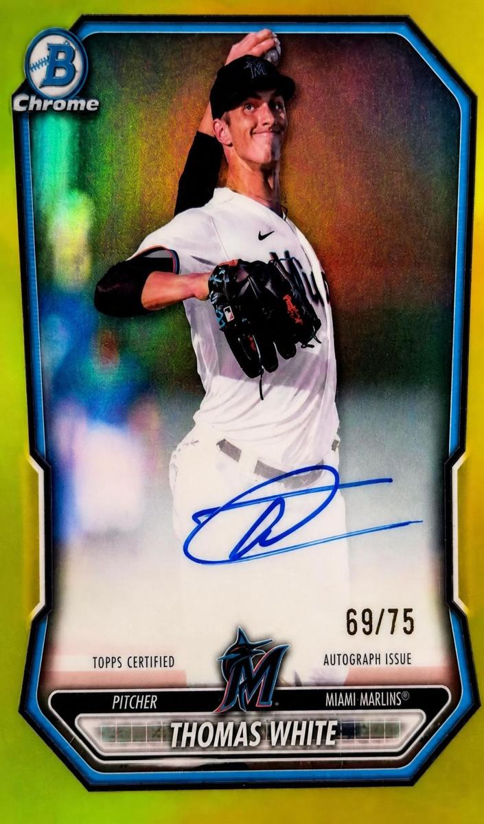 2026 Bowman Baseball Yellow Refractor Thomas White #CPA-TW
