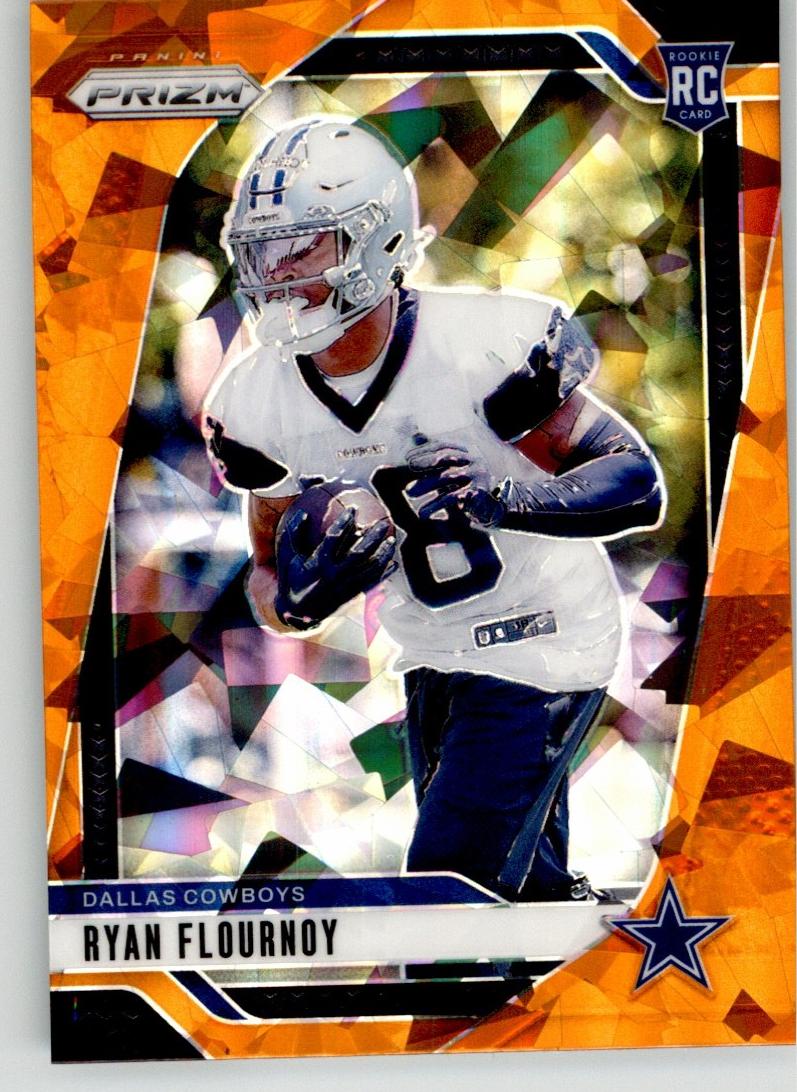 2024 Panini Prizm Football Orange Ice Ryan Flournoy #387