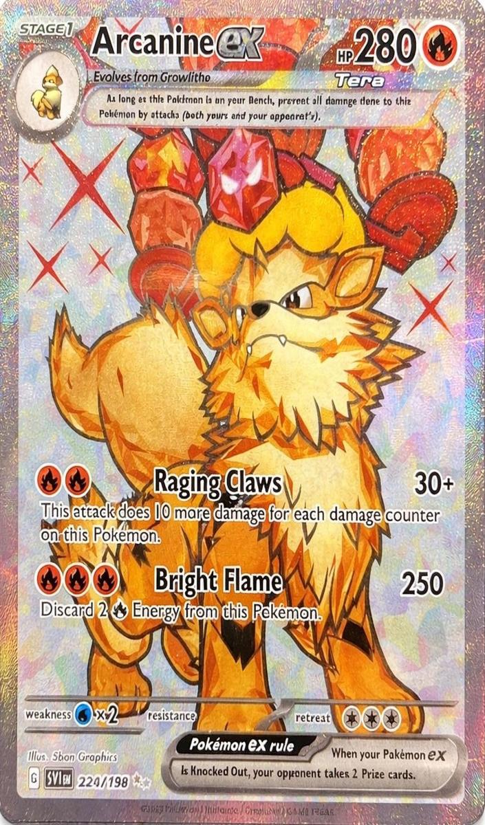 2023 Pokemon Scarlet & Violet Arcanine #224 PSA 9