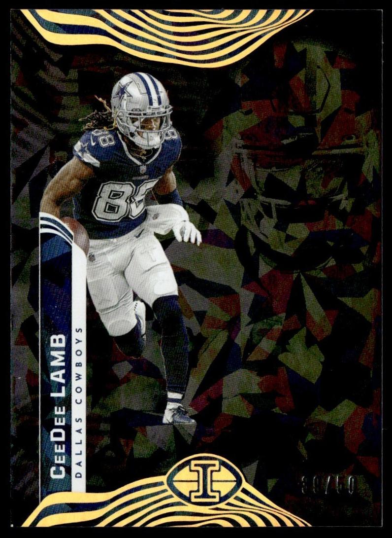 2022 Panini Illusions Football Trophy Collection Black Ice CeeDee Lamb #26