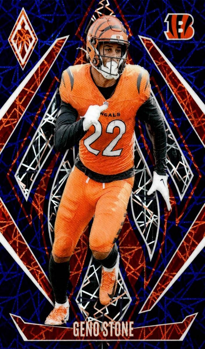 2024 Panini Phoenix Football Blue Lazer Geno Stone #61