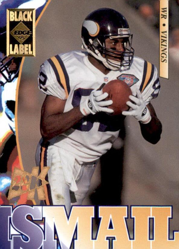 1995 Collector's Edge Football Black Label 22K Gold Qadry Ismail #123