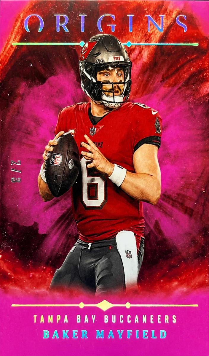 2024 Panini Origins Football Pink Baker Mayfield #15