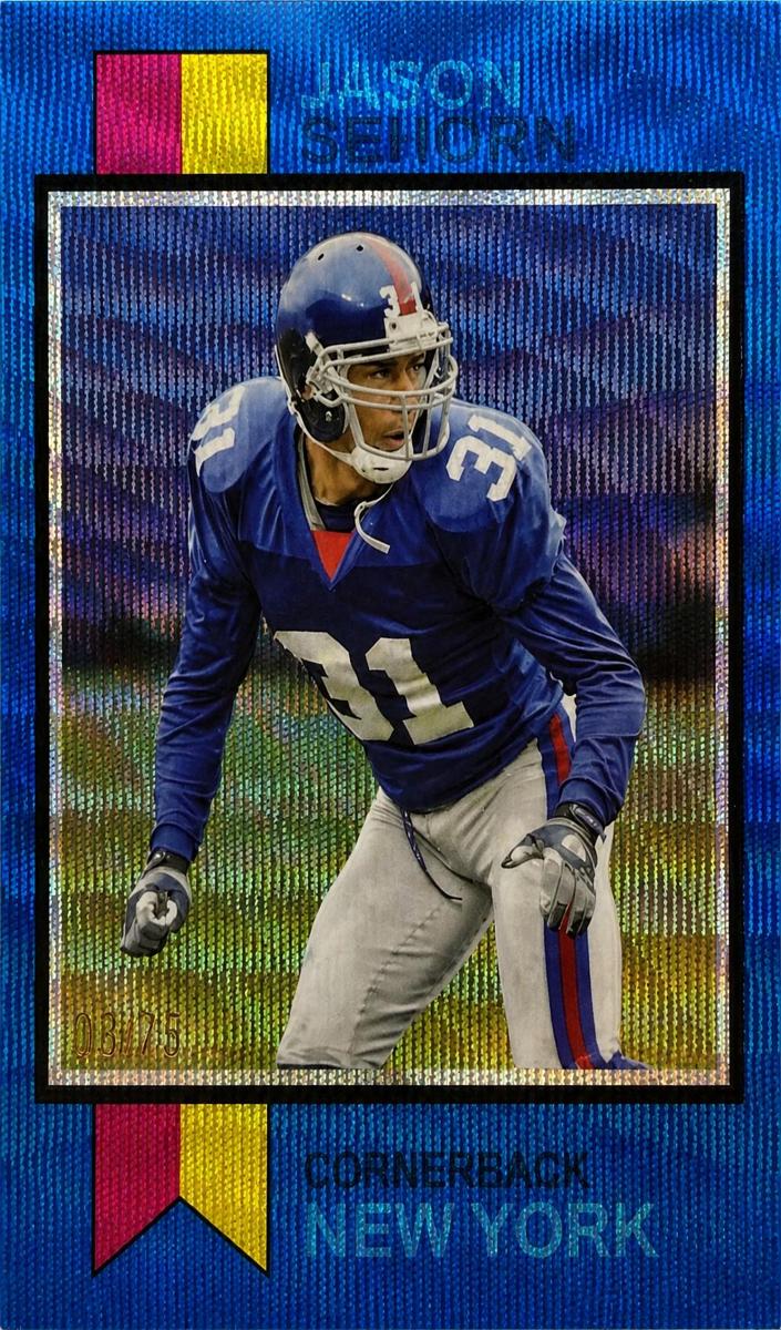 2023 Topps Composite Football Blue Refractor Jason Sehorn #1973-20