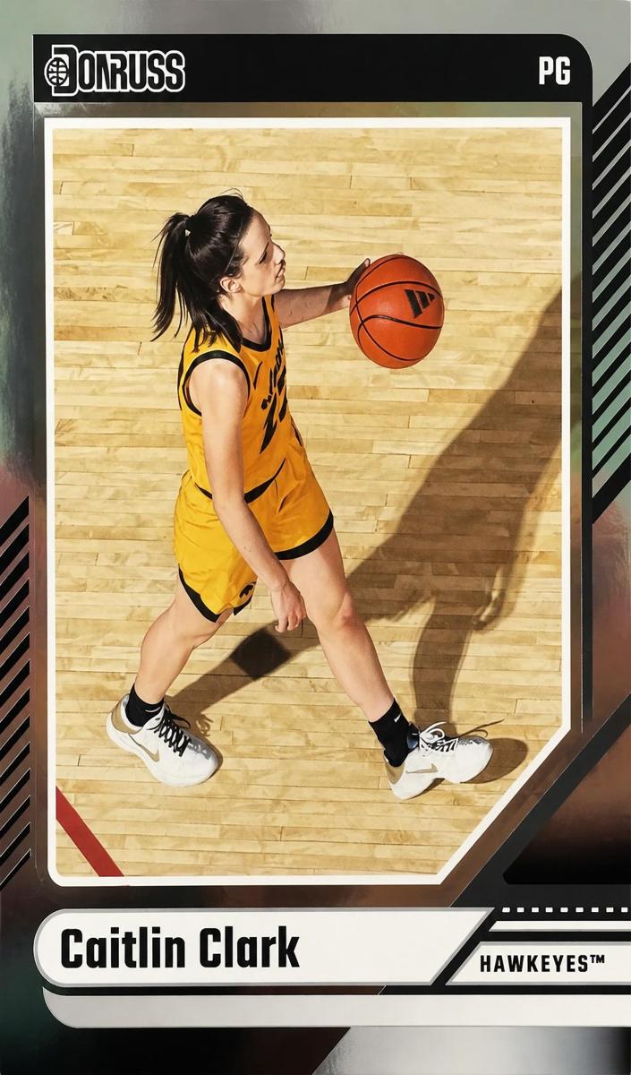 2024 Panini Caitlin Clark Collection Basketball Metalized Caitlin Clark #12 PSA 8