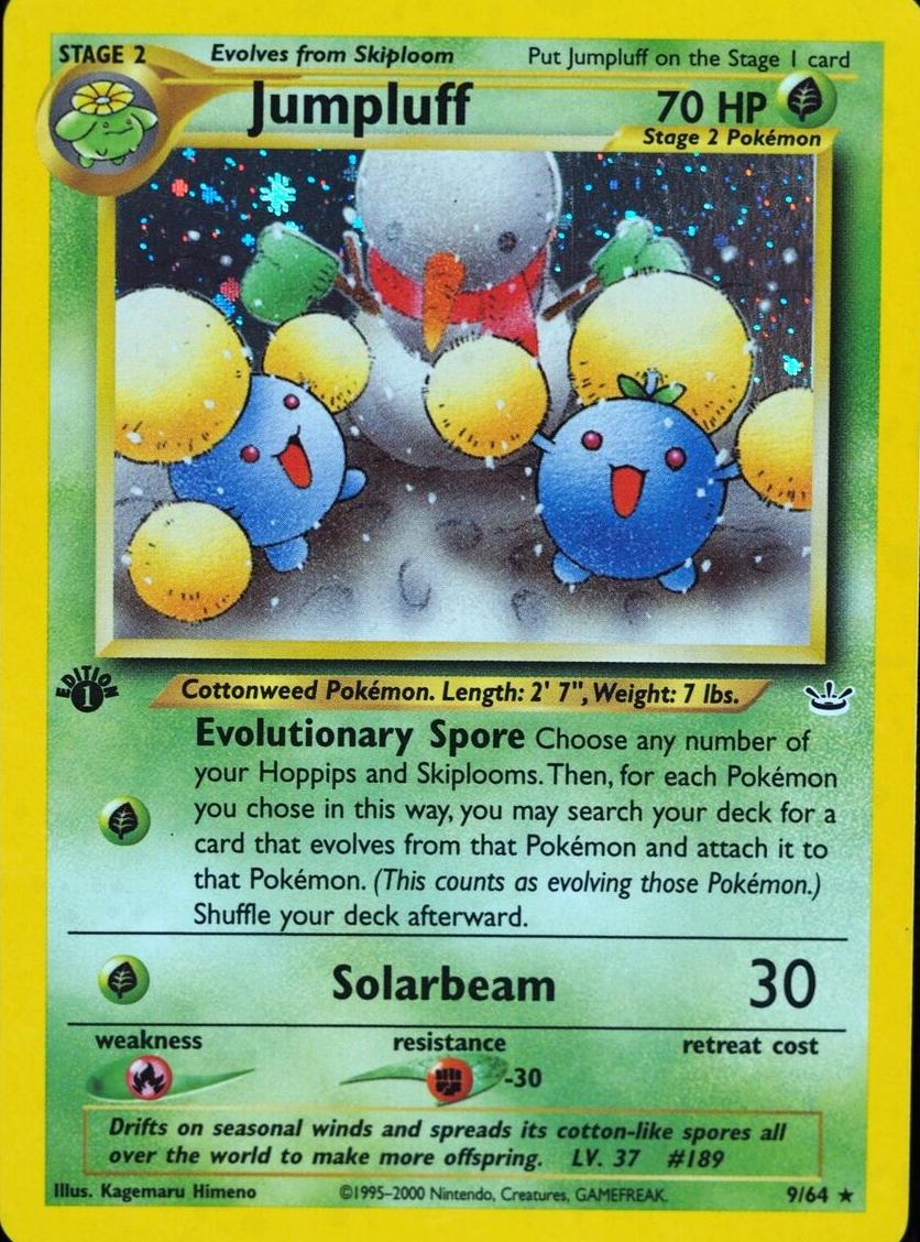 2001 Pokemon Neo Revelation 1st Edition Jumpluff #9 PSA 10