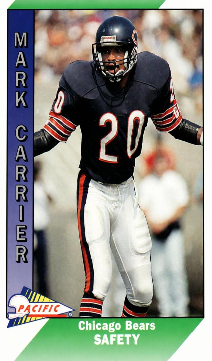 1991 Pacific Football Mark Carrier #44