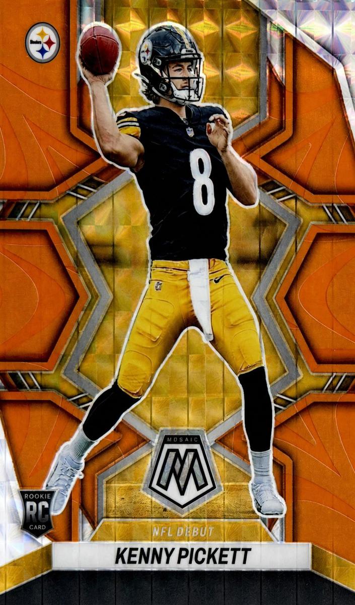 2022 Panini Mosaic Football Reactive Orange Kenny Pickett #270 PSA 10