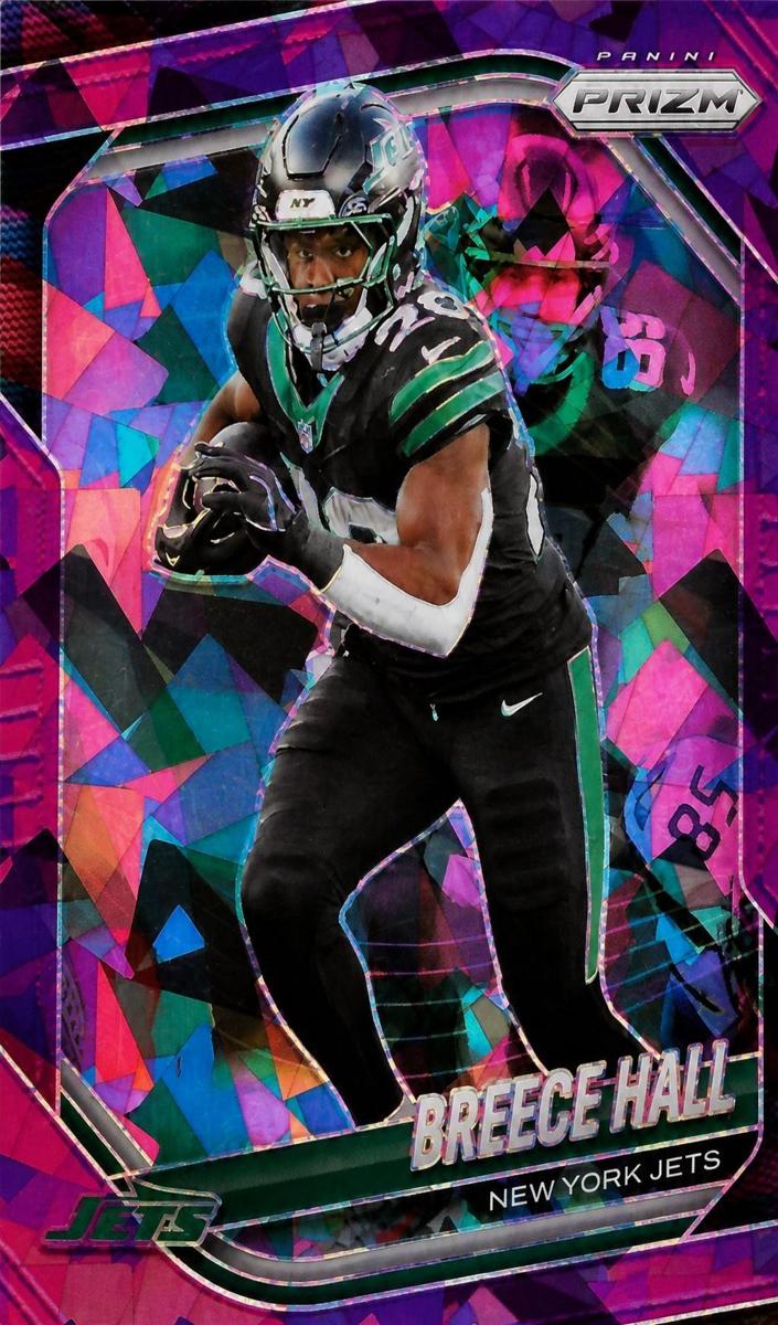 2025 Panini Prizm Football Purple Ice Breece Hall #50
