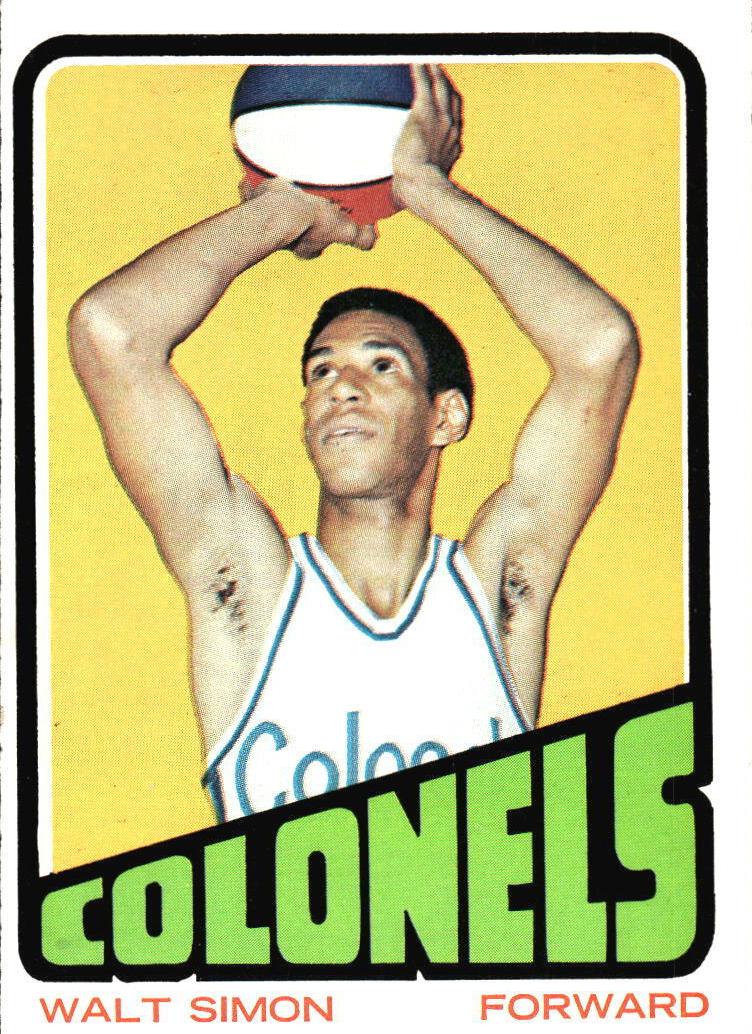 1972 Topps Basketball Walt Simon #224