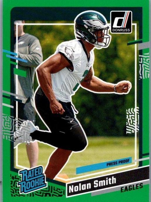 2023 Panini Donruss Football Press Proof Green Nolan Smith #382