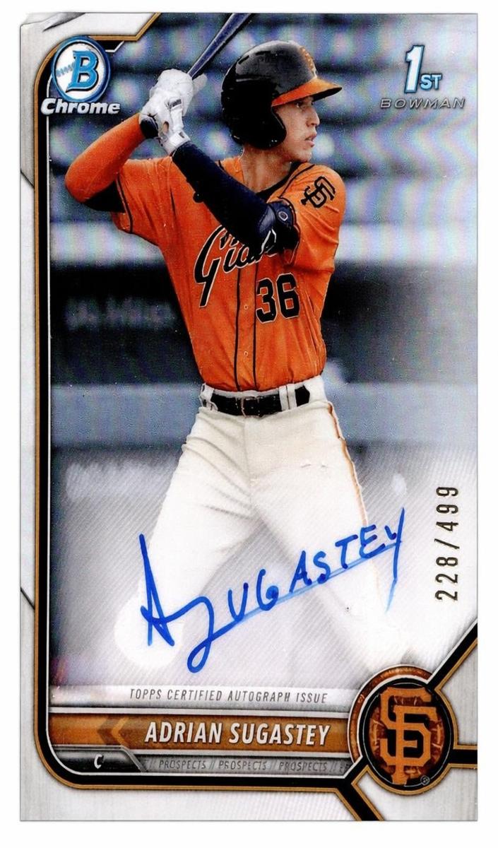 2022 Bowman Chrome Prospects Baseball Refractor Adrian Sugastey #CPA-AS PSA 9