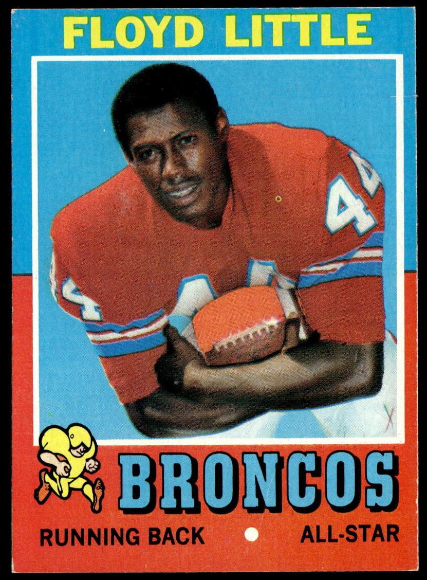 1971 Topps Football Floyd Little #110 PSA 8