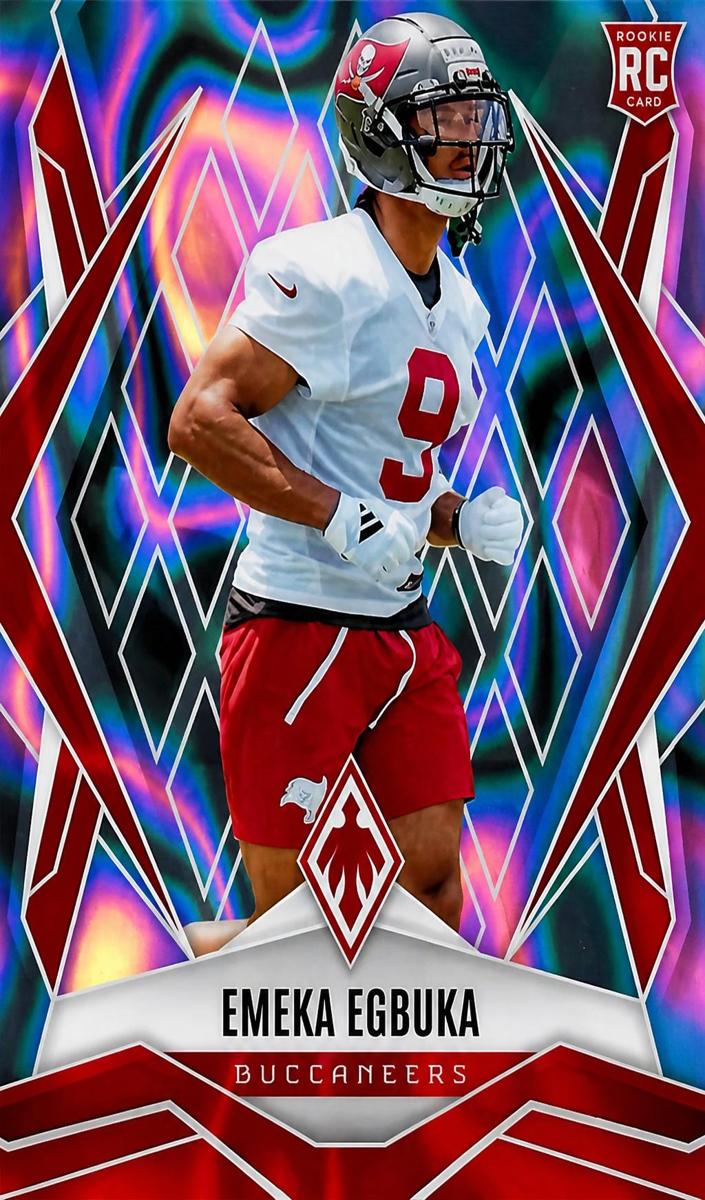 2025 Panini Phoenix Football Silver Lava Emeka Egbuka #225 PSA 10