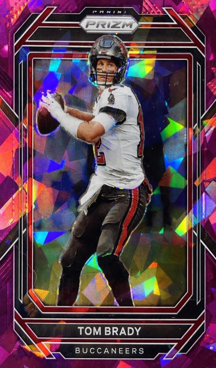 2022 Panini Prizm Football Purple Ice Tom Brady #273 PSA 10