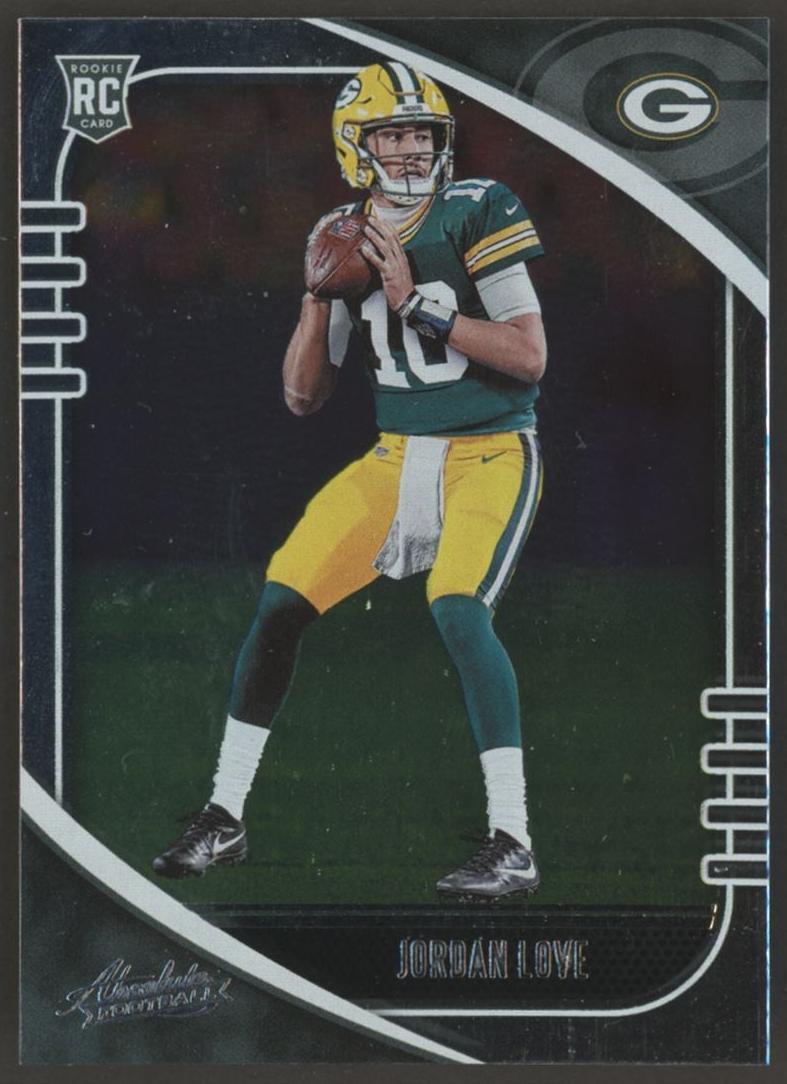 2020 Panini Absolute Football Jordan Love #162 PSA 9