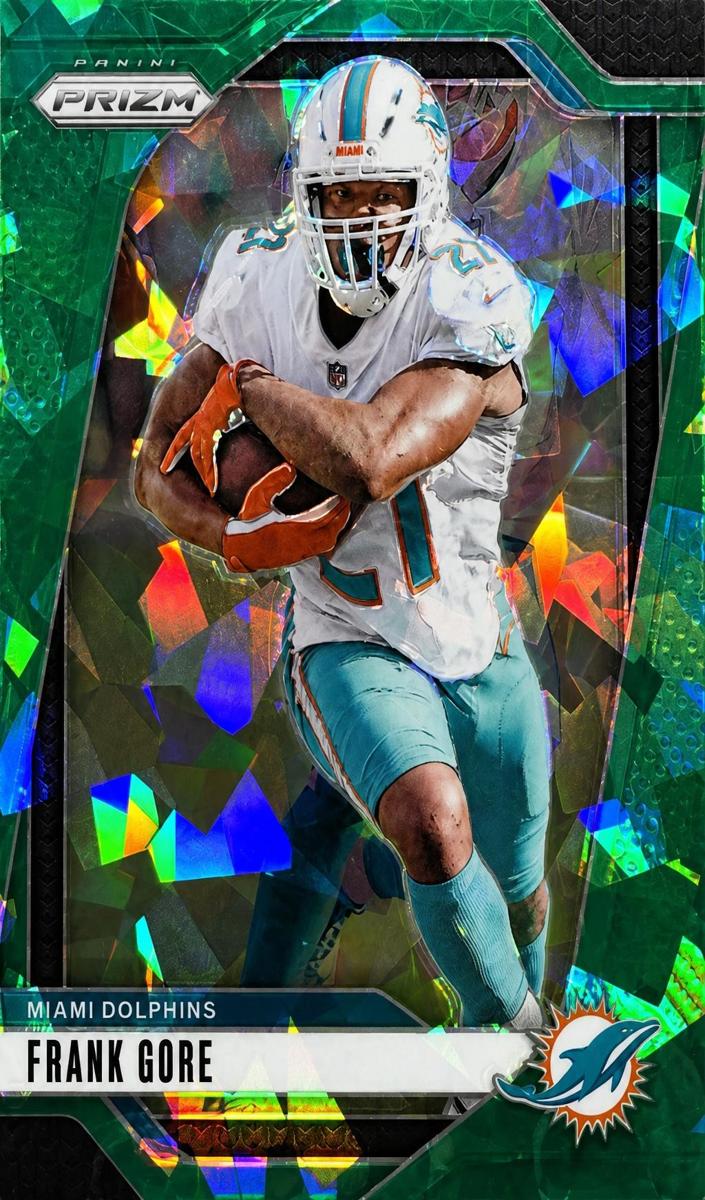 2024 Panini Prizm Football Green Ice Frank Gore #184