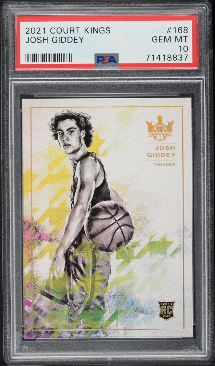 2021 Panini Court Kings Basketball Josh Giddey #168 PSA 8.5