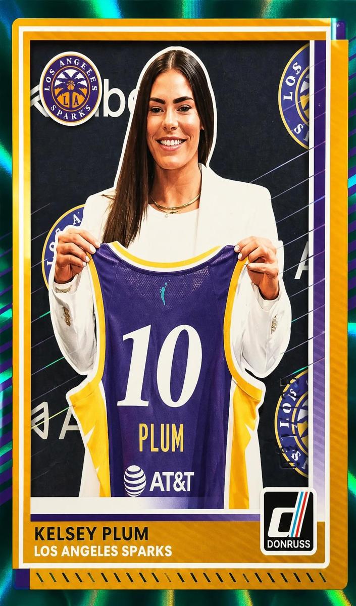 2025 Panini Donruss WNBA Basketball Teal Laser Kelsey Plum #12
