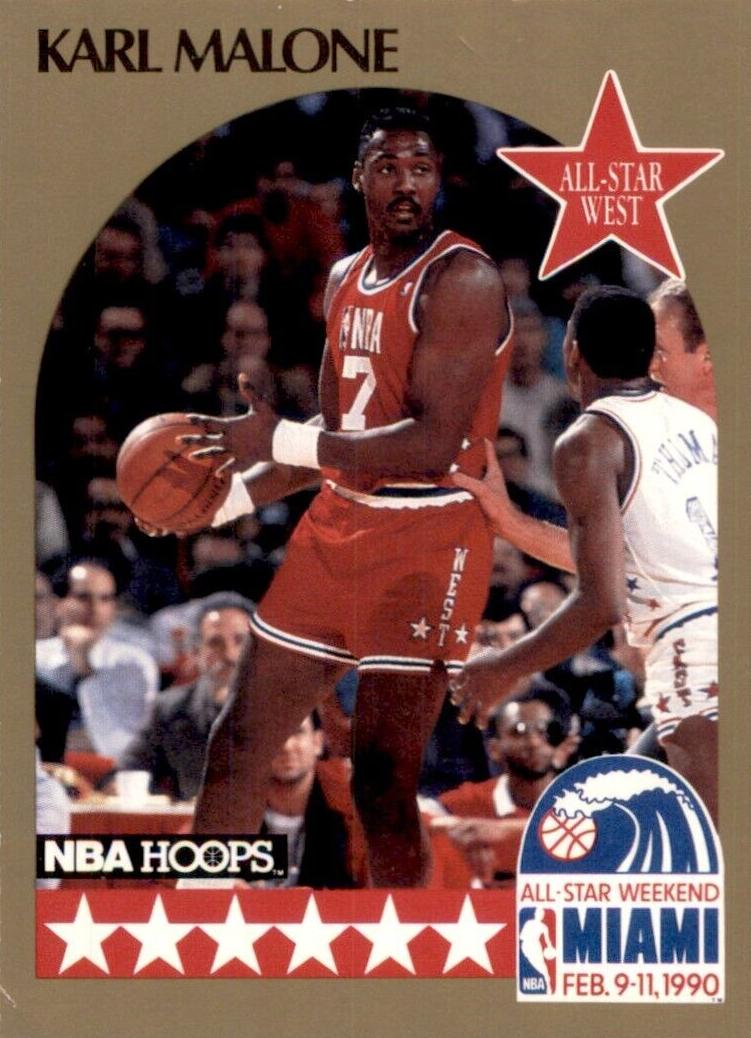 1990 Hoops Basketball Karl Malone #21