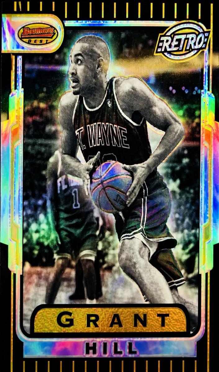 1996 Bowman's Best Basketball Refractor Grant Hill #TB5