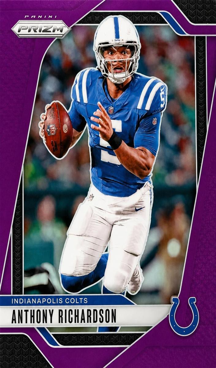 2024 Panini Prizm Football Purple Anthony Richardson #120 PSA 7
