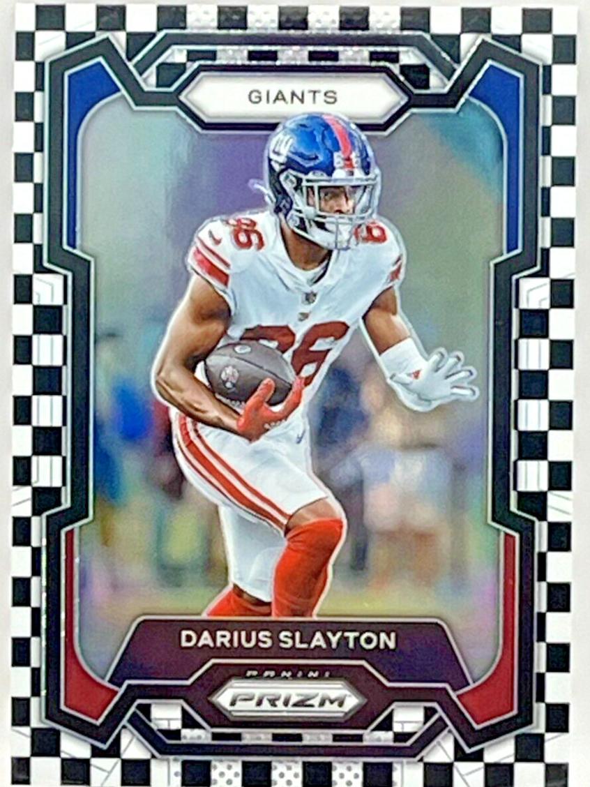 2023 Panini Prizm Football Black and White Checker Darius Slayton #220