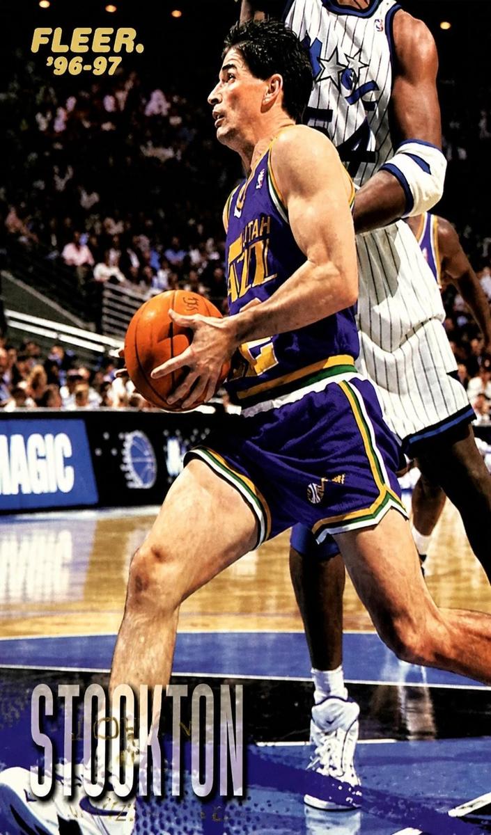 1996 Fleer Basketball John Stockton #111