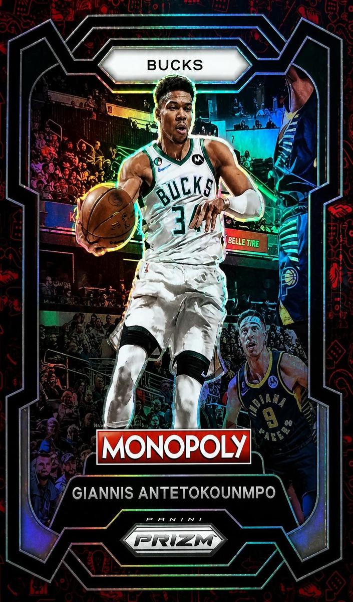 2023 Panini Prizm Monopoly Basketball Monopoly Red Pattern Giannis Antetokounmpo #49