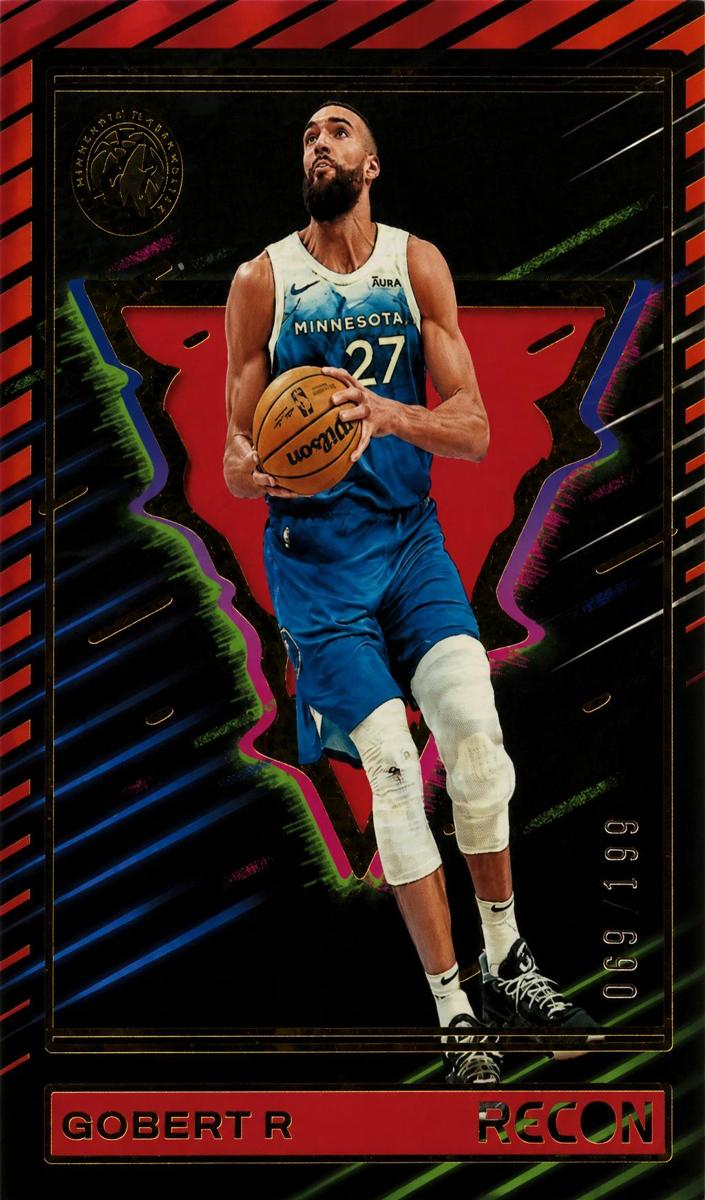 2023 Panini Recon Basketball Holo Red Rudy Gobert #121