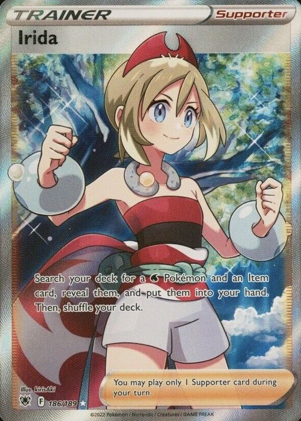 2022 Pokemon Astral Radiance Full Art Irida #186 PSA 10