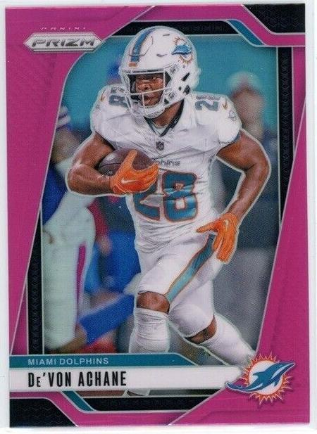 2024 Panini Prizm Football Pink De'Von Achane #176