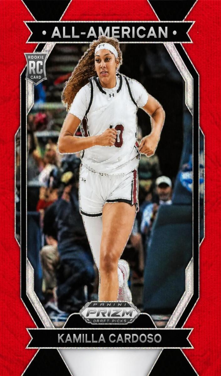 2024 Panini Prizm Draft Picks Basketball Red Wave Kamilla Cardoso #3