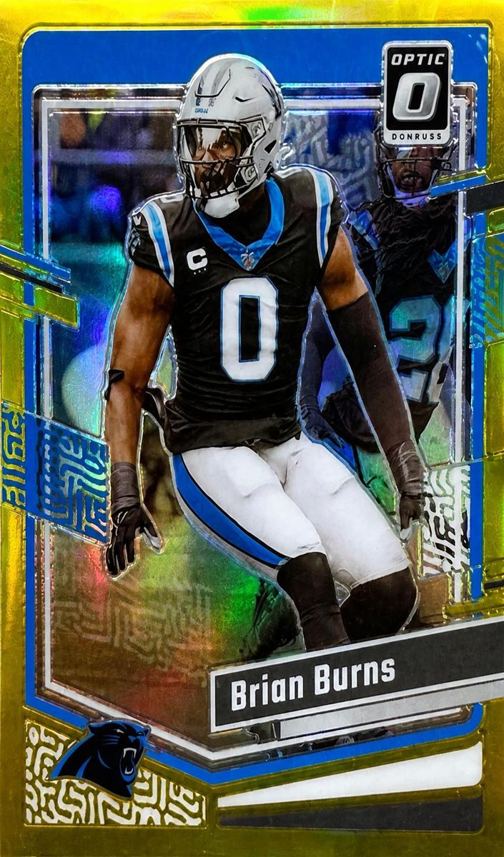 2023 Donruss Optic Football Gold Brian Burns #26