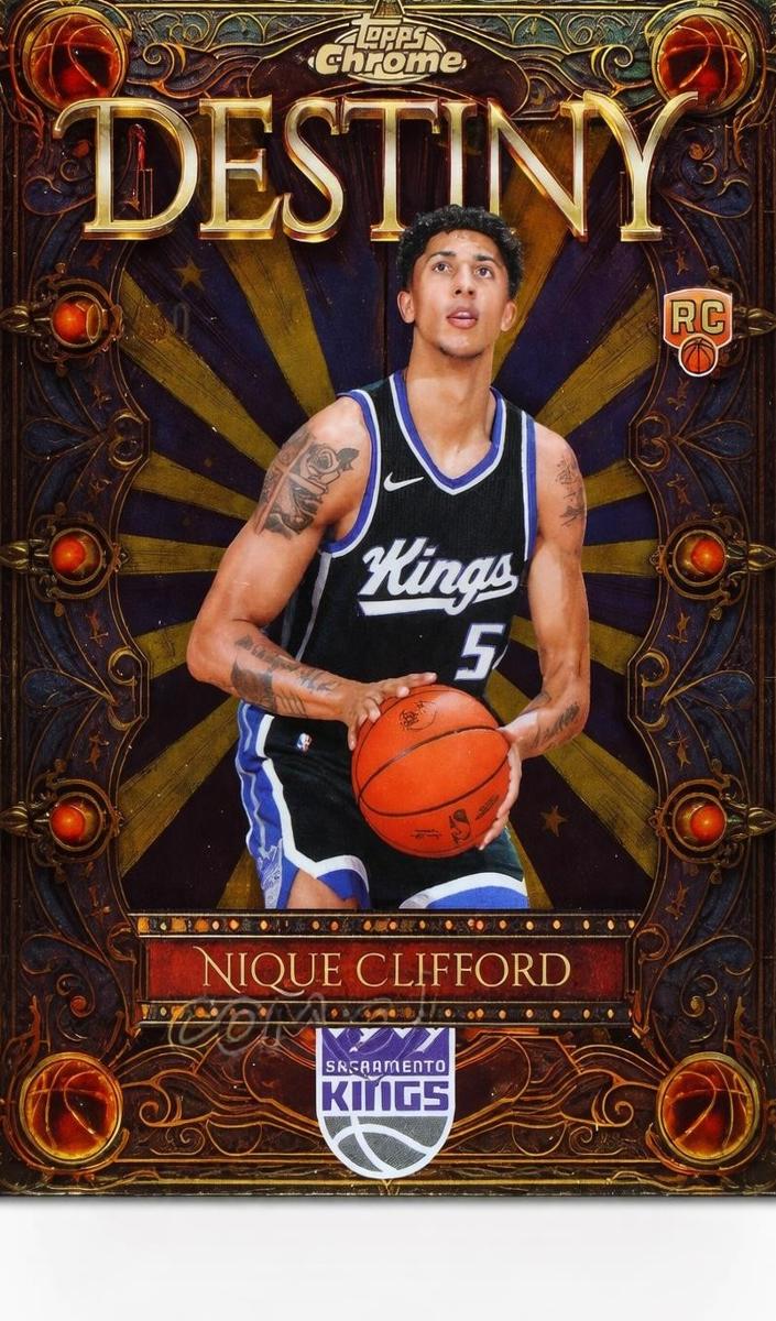 2025 Topps Chrome Basketball Gold Refractor Nique Clifford #D-20