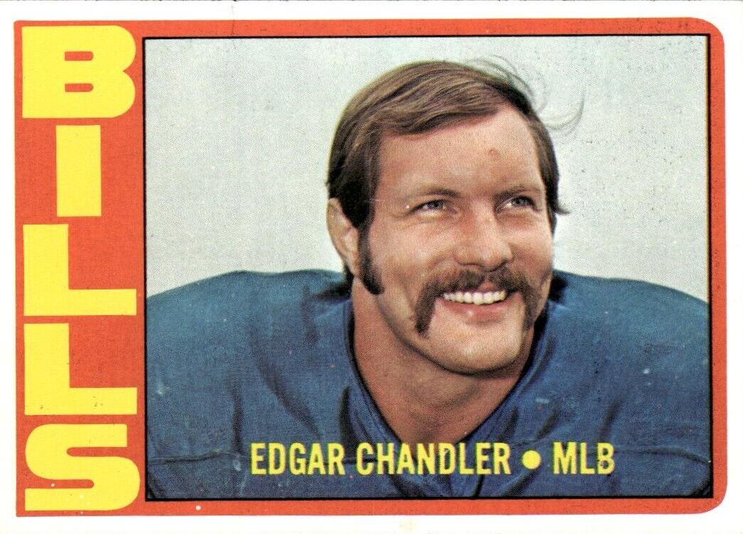1972 Topps Football Edgar Chandler #319 PSA 8
