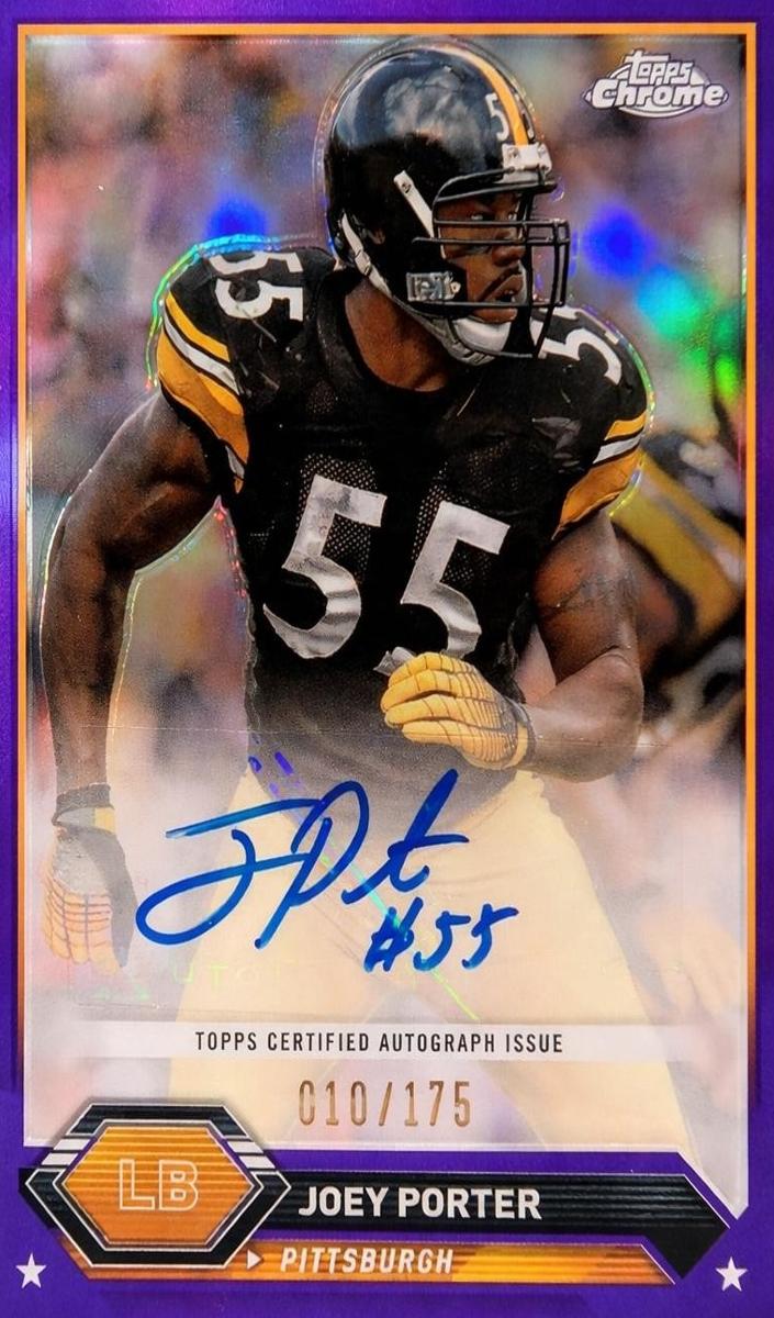 2023 Topps Composite Football Purple Refractor Joey Porter #TCA-JP