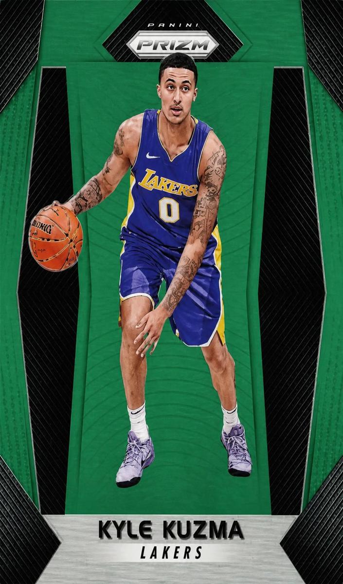 2017 Panini Prizm Basketball Green Kyle Kuzma #283 PSA 10