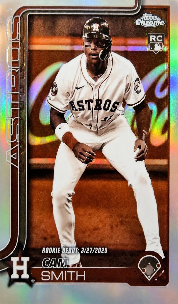 2025 Topps Chrome Update Baseball Sepia Refractor Cam Smith #USC19