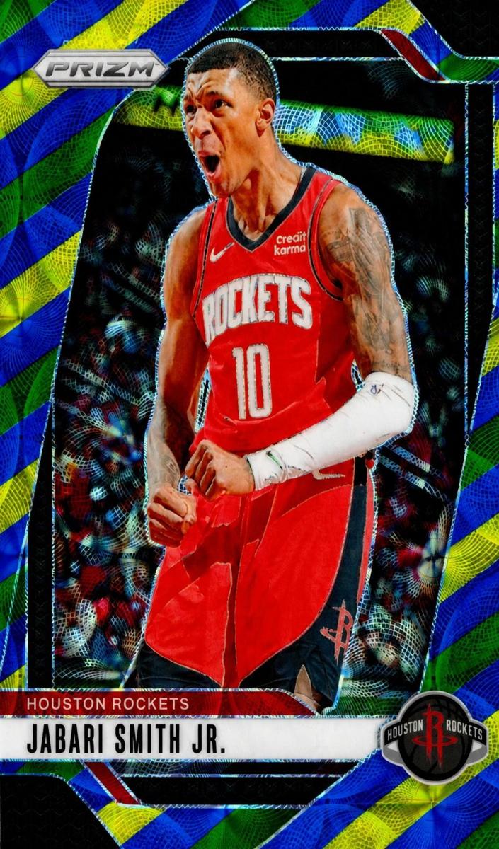 2024 Panini Prizm Basketball Choice Blue Yellow and Green Jabari Smith Jr. #77