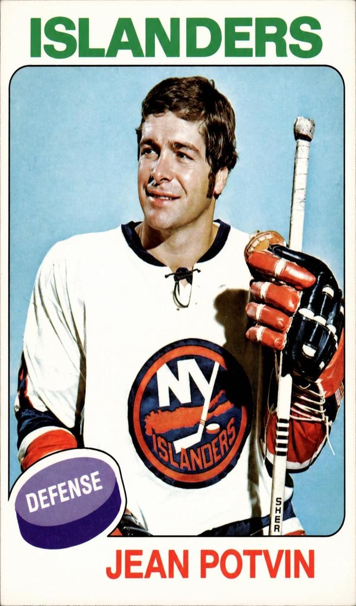 1975 O-Pee-Chee Hockey Jean Potvin #36 PSA 7