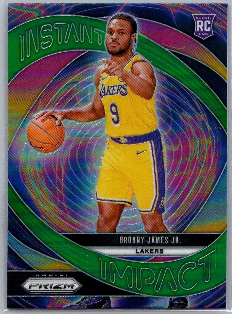 2024 Panini Prizm Basketball Green Bronny James Jr. #7 PSA 9