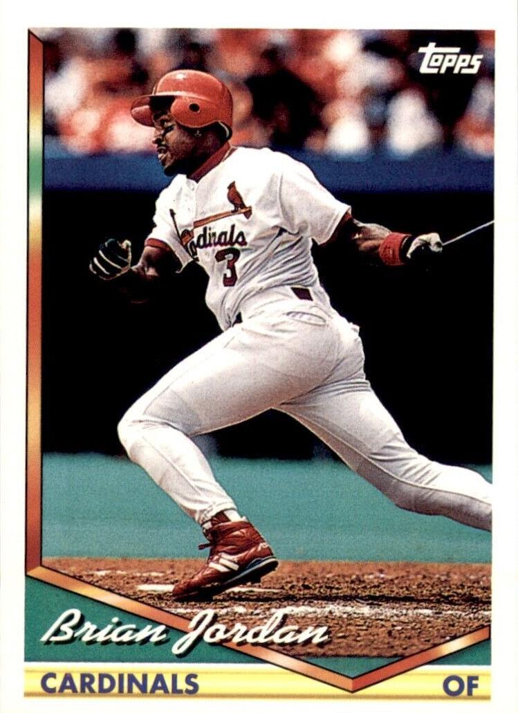 1994 Topps Baseball Brian Jordan #632