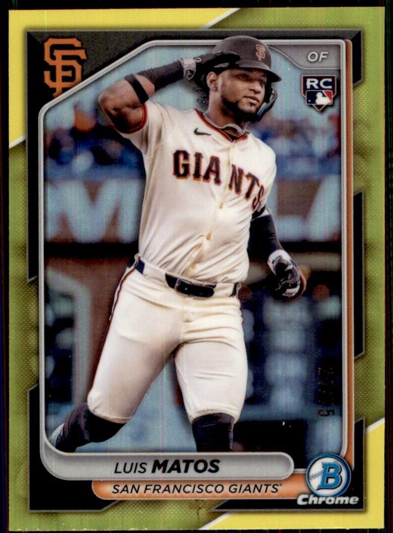 2024 Bowman Chrome Baseball Yellow Luis Matos #83
