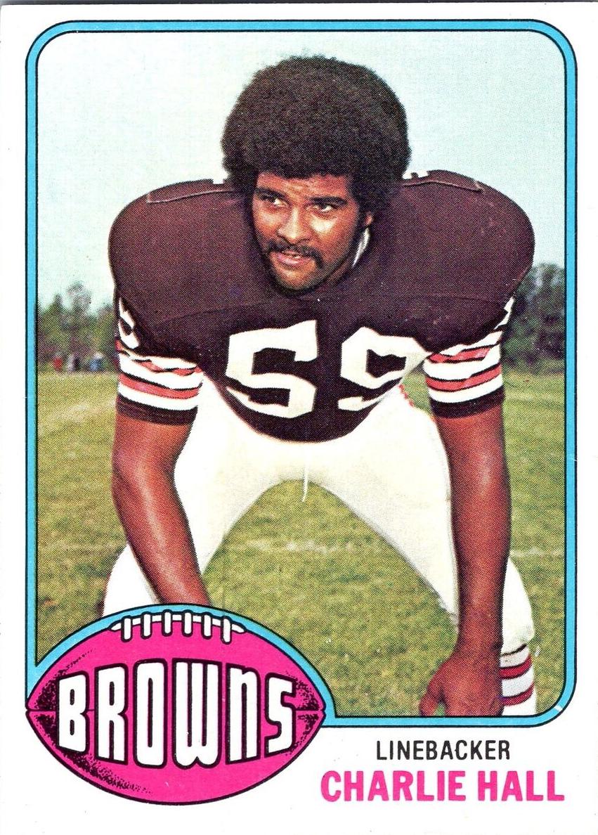 1976 Topps Football Charlie Hall #496 PSA 10