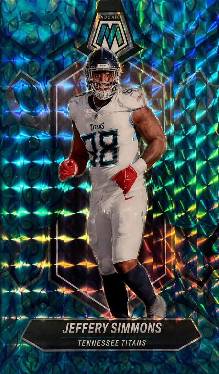 2024 Panini Mosaic Football Blue Jeffery Simmons #215