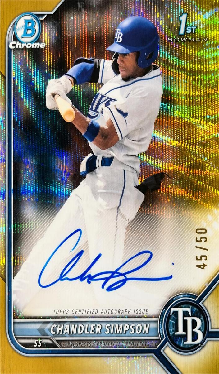 2022 Bowman Draft Baseball Gold Chandler Simpson #CDA-CSN